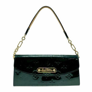 Louis Vuitton Shoulder Bag Vernis Sunset Boulevard Patent Vernis Leather Green